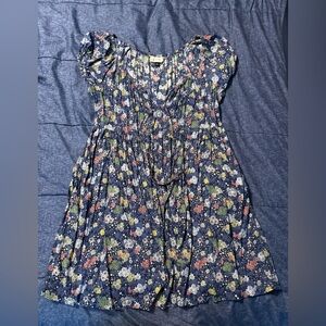 Universal Thread Women’s Floral Dress in Blue and Pink